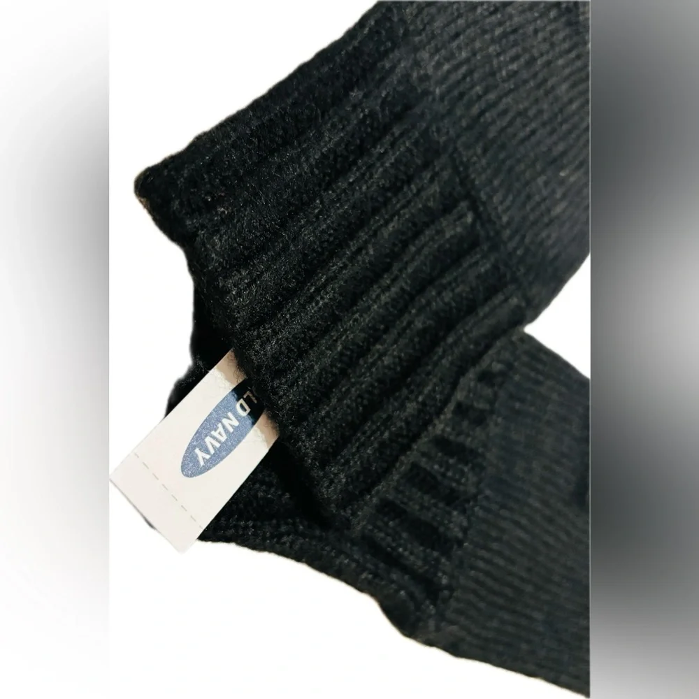Old Navy Classic Black Knit Gloves